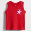 Camiseta sin mangas con estampado para bebés y niños, combinable