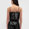 Camiseta sin mangas con lentejuelas