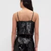 Camiseta sin mangas con lentejuelas