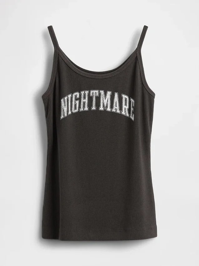 Camiseta sin mangas con mini acanalado de GAP × Disney: «La pesadilla antes de Navidad» de Tim Burton