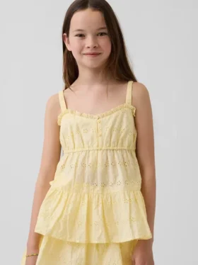 Camiseta sin mangas con ojales en capas para niños