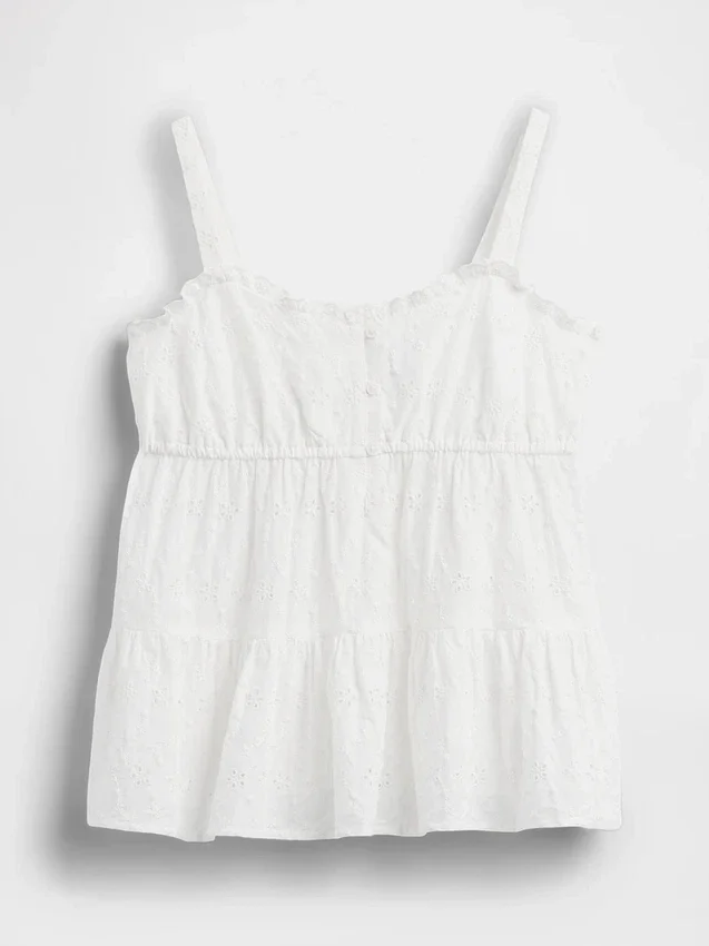 Camiseta sin mangas con ojales en capas para niños