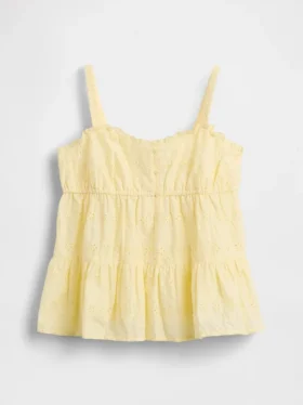 Camiseta sin mangas con ojales en capas para niños