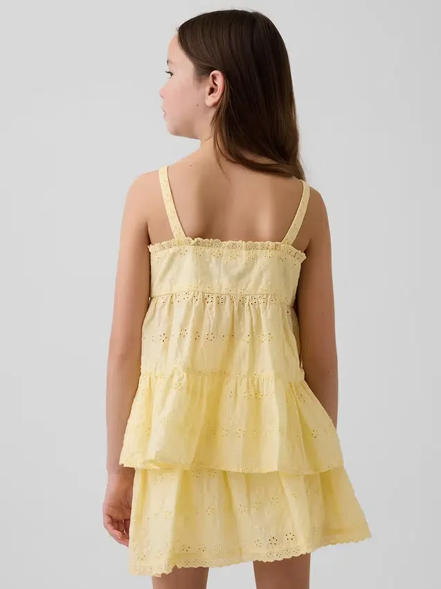 Camiseta sin mangas con ojales en capas para niños
