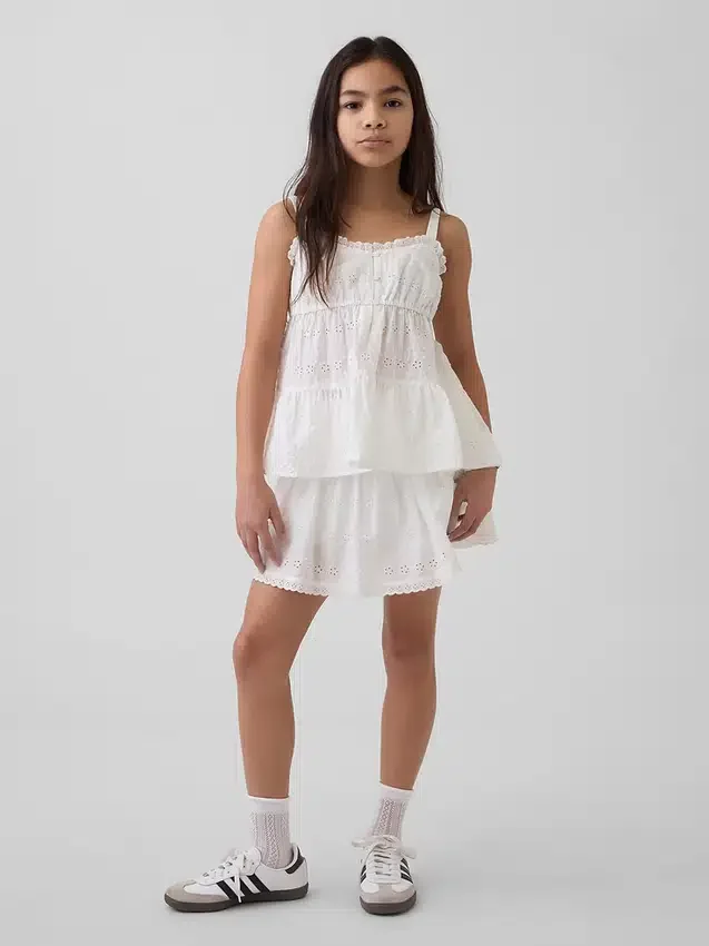 Camiseta sin mangas con ojales en capas para niños