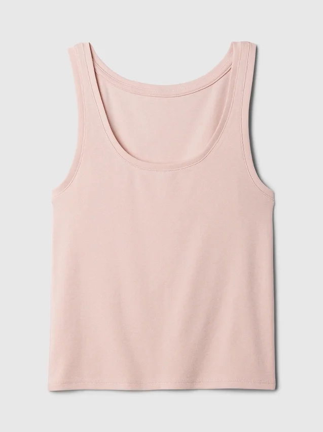 Camiseta sin mangas corta de estilo moderno