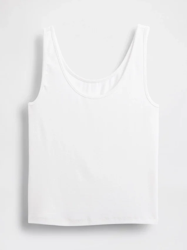 Camiseta sin mangas corta de estilo moderno
