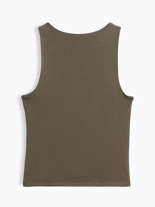 Camiseta sin mangas corta de jersey