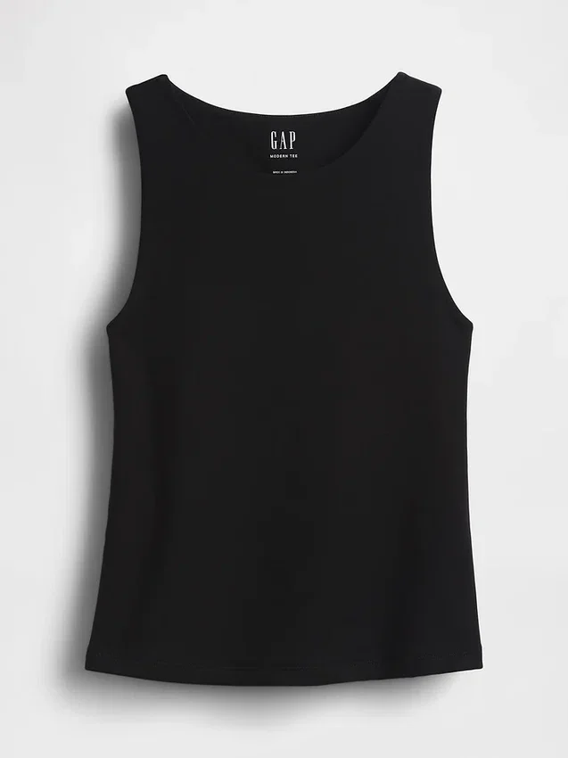 Camiseta sin mangas corta de jersey
