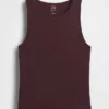 Camiseta sin mangas corta de jersey