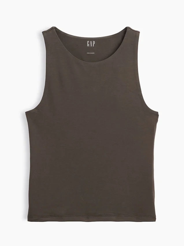 Camiseta sin mangas corta de jersey
