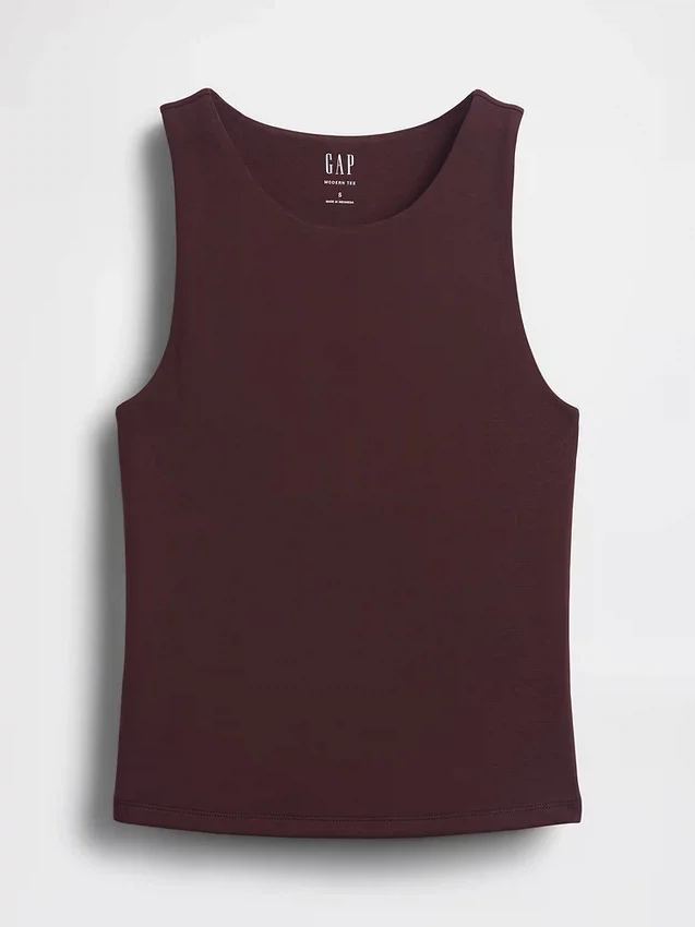 Camiseta sin mangas corta de jersey