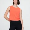 Camiseta sin mangas corta GapFit Breathe