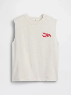 Camiseta sin mangas de algodón grueso para niños