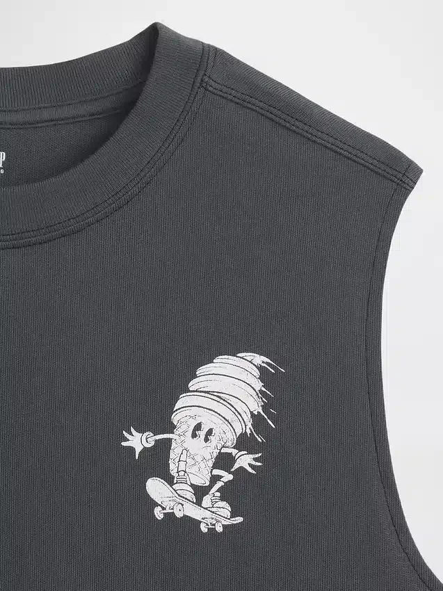 Camiseta sin mangas de algodón grueso para niños