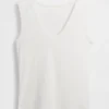 Camiseta sin mangas de canalé multicolor