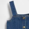 Camiseta sin mangas de denim para bebés y niños pequeños