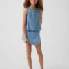 Camiseta sin mangas de denim para niños