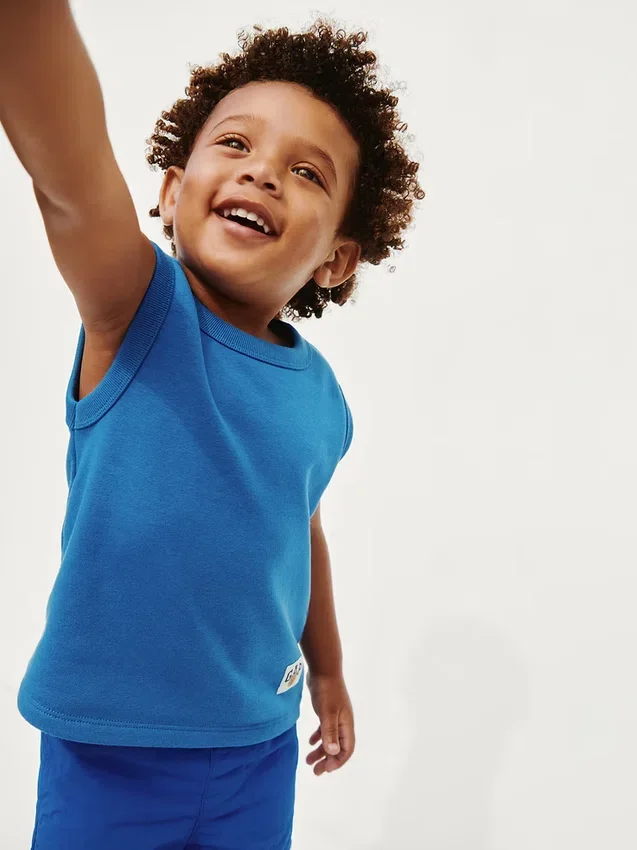 Camiseta sin mangas de felpa Vintagesoft para Bebé y Niño