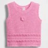 Camiseta sin mangas de ganchillo para bebés y niños