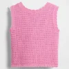 Camiseta sin mangas de ganchillo para bebés y niños