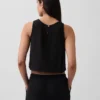 Camiseta sin mangas de gasa de algodón estilo «racer»