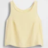 Camiseta sin mangas de gasa de algodón estilo «racer»
