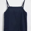 Camiseta sin mangas de lino y algodón para niños