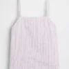 Camiseta sin mangas de lino y algodón para niños