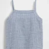 Camiseta sin mangas de lino y algodón para niños