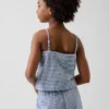 Camiseta sin mangas de lino y algodón para niños