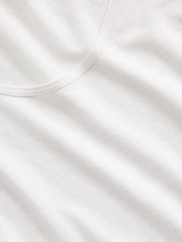 Camiseta sin mangas de mezcla de lino