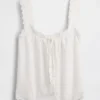 Camiseta sin mangas de pijama bordada