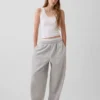 Camiseta sin mangas de pijama con ribete de encaje y costuras finas