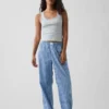 Camiseta sin mangas de pijama con ribete de encaje y costuras finas