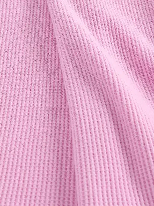Camiseta sin mangas de pijama con tejido tipo waffle