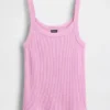 Camiseta sin mangas de pijama con tejido tipo waffle