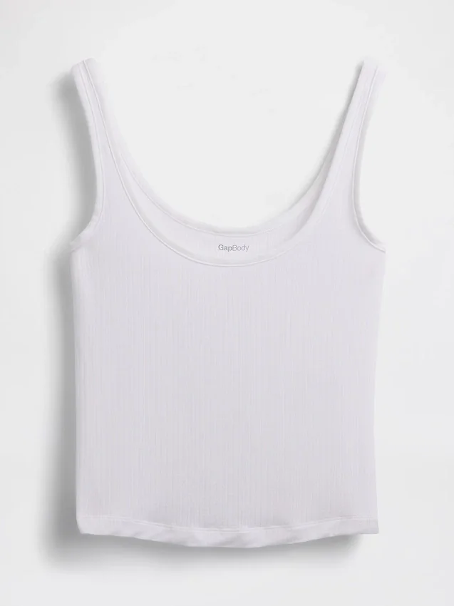 Camiseta sin mangas de pijama de modal acanalado, muy suave