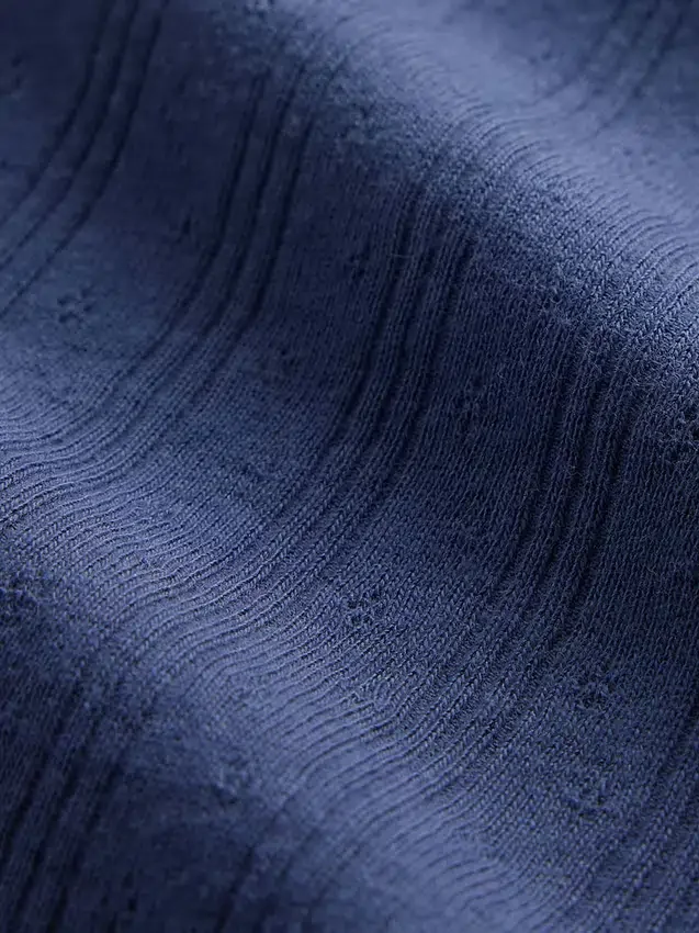 Camiseta sin mangas de punto acanalado con efecto calado para niños