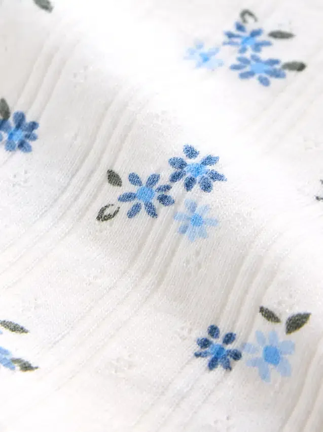 Camiseta sin mangas de punto acanalado con efecto calado para niños