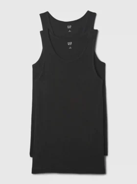 Camiseta sin mangas de punto acanalado (paquete de 2)