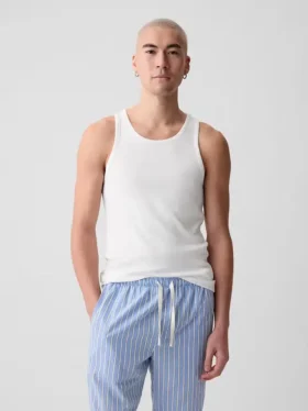 Camiseta sin mangas de punto acanalado (paquete de 2)