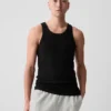 Camiseta sin mangas de punto acanalado (paquete de 2)