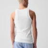 Camiseta sin mangas de punto acanalado (paquete de 2)