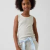 Camiseta sin mangas de punto acanalado para niños