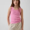 Camiseta sin mangas de punto acanalado para niños