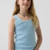 Camiseta sin mangas de punto acanalado para niños