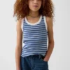 Camiseta sin mangas de punto acanalado para niños