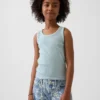 Camiseta sin mangas de punto acanalado para niños
