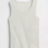 Camiseta sin mangas de punto acanalado para niños